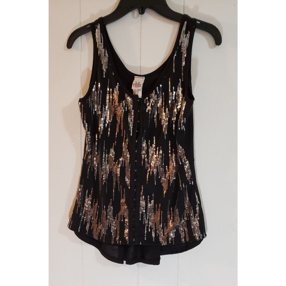 L.A. TEEZ size medium black tank top